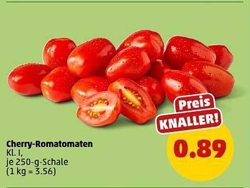 Cherry-Romatomaten Kl. I, je 250-g-Schale
