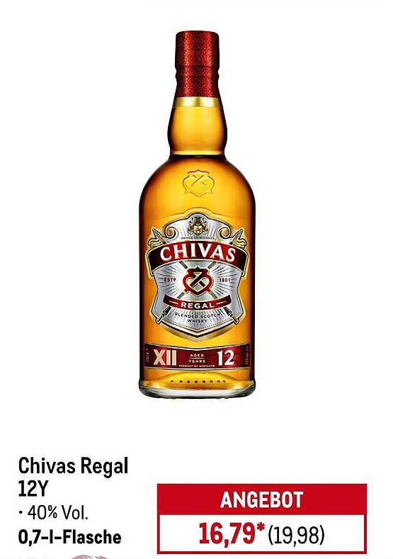Chivas Regal 12Y - 0,7 l Flasche