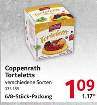 Coppenrath Torteletts verschiedene Sorten 6/8-Stück-Packung