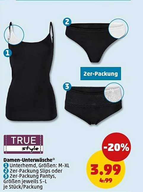 Damen-Unterwäsche - TRUE style 2er-Packung