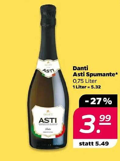 Danti Asti Spumante 0,75 Liter