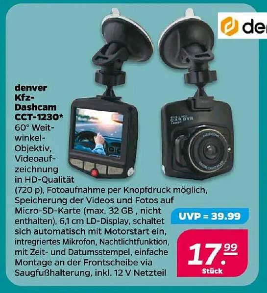 denver Kfz-Dashcam CCT-1230*