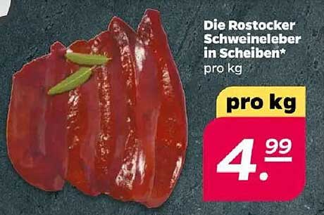 Die Rostocker Schweineleber in Scheiben