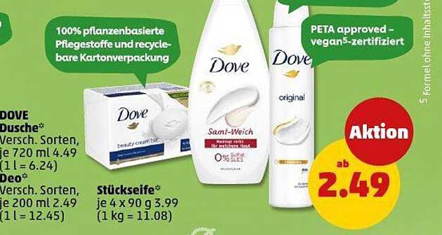 Dove Produkte: Pflegende Duschgel, Deo und Stückseife