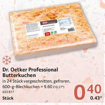 Dr. Oetker Professional Butterkuchen