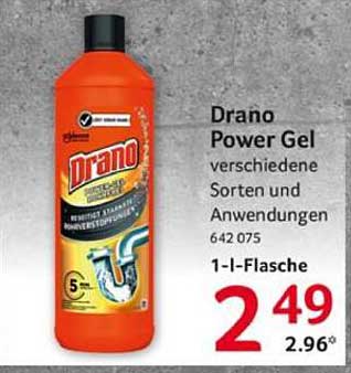 Drano Power Gel - verschiedene Sorten und Anwendungen