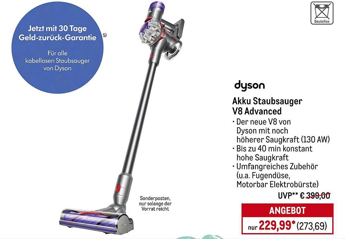 Dyson Akku Staubsauger V8 Advanced