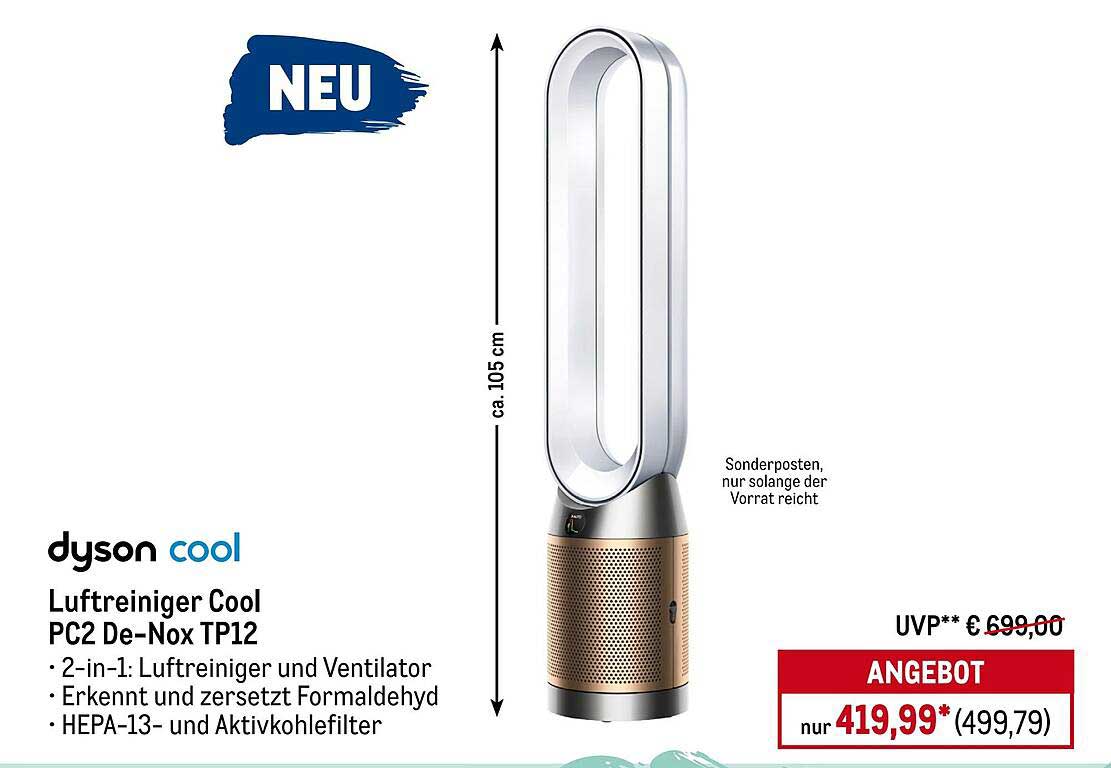 Dyson Luftreiniger Cool PC2 De-Nox TP12