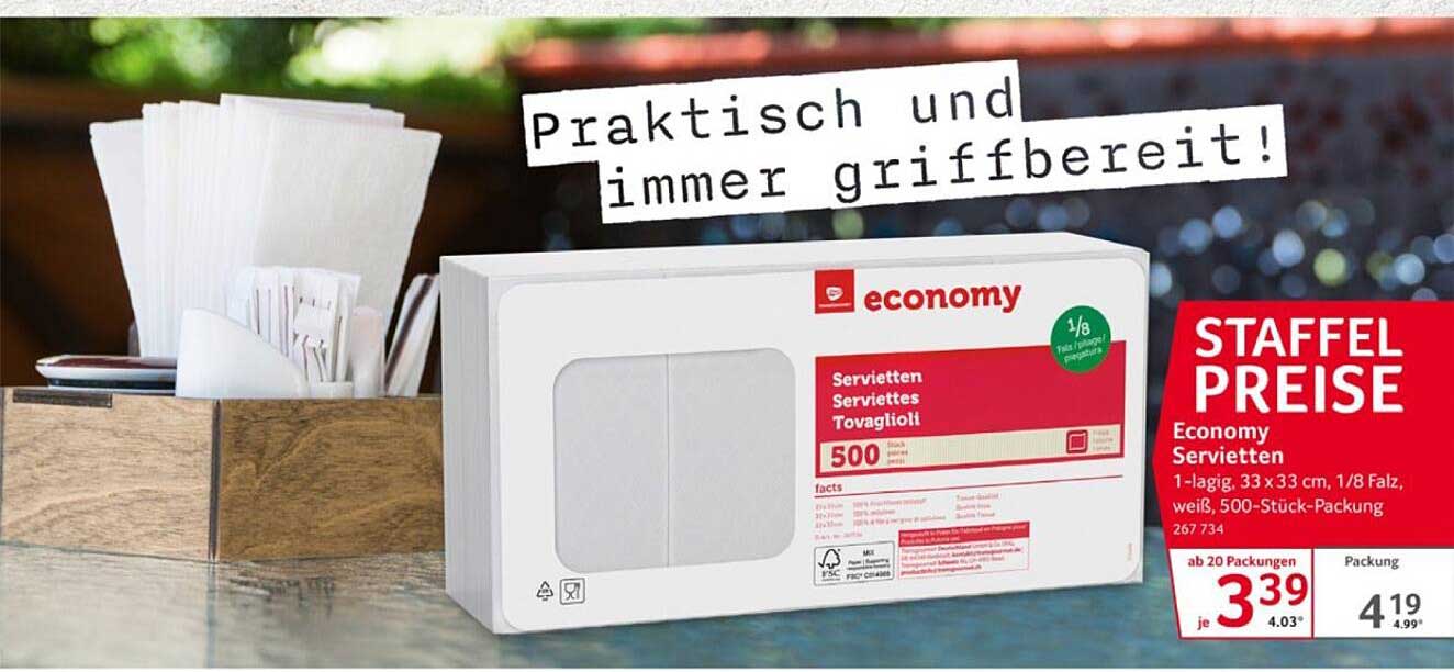 Economy Servietten 500 Stück
