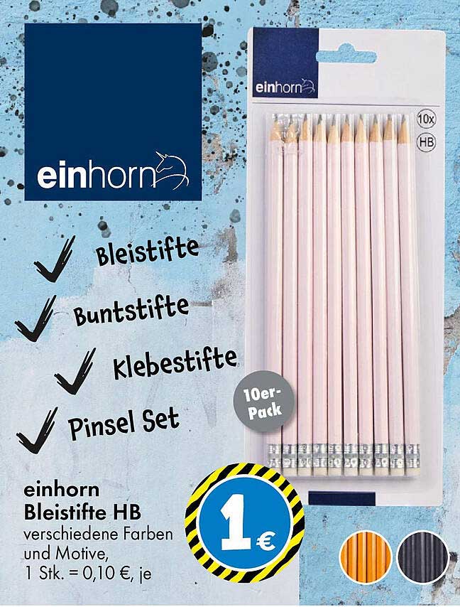 einhorn Bleistifte HB 10er-Pack
