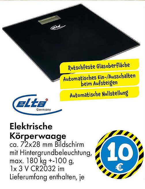 Elektrische Körperwaage von elta