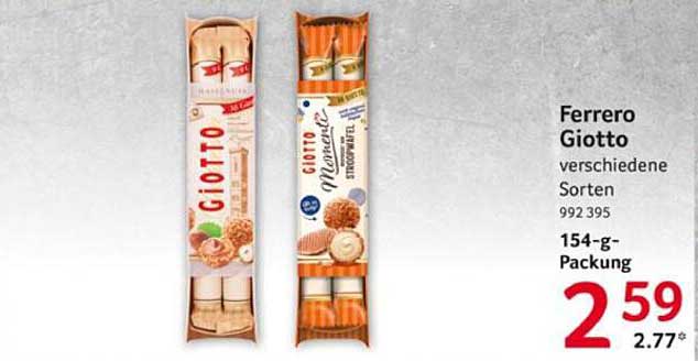 Ferrero Giotto verschiedene Sorten 154-g-Packung