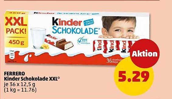 FERRERO Kinder Schokolade XXL 450 g