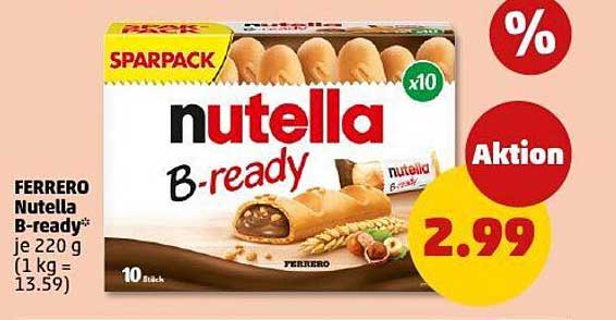 FERRERO Nutella B-ready - Sparpack (10 Stück)