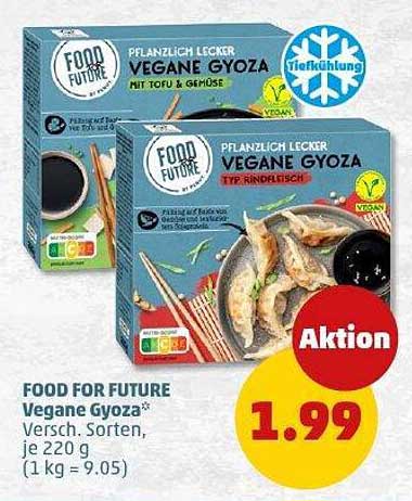 FOOD FOR FUTURE Vegane Gyoza, verschiedene Sorten