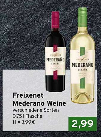 Freixenet Mederaño Weine - Verschiedene Sorten