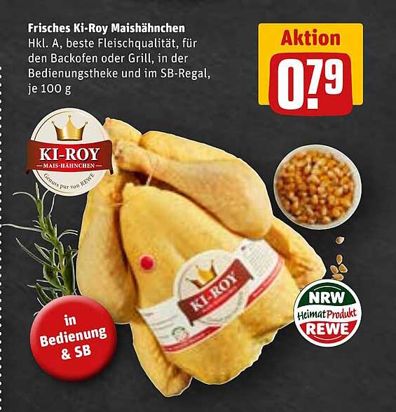 Frisches Ki-Roy Maishähnchen - Hkl. A, beste Fleischqualität