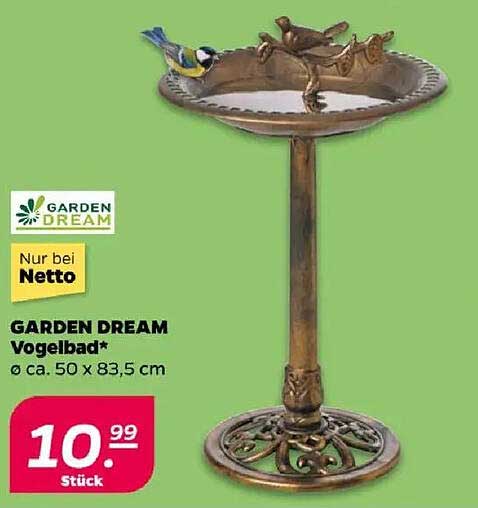 GARDEN DREAM Vogelbad Ø ca. 50 x 83,5 cm