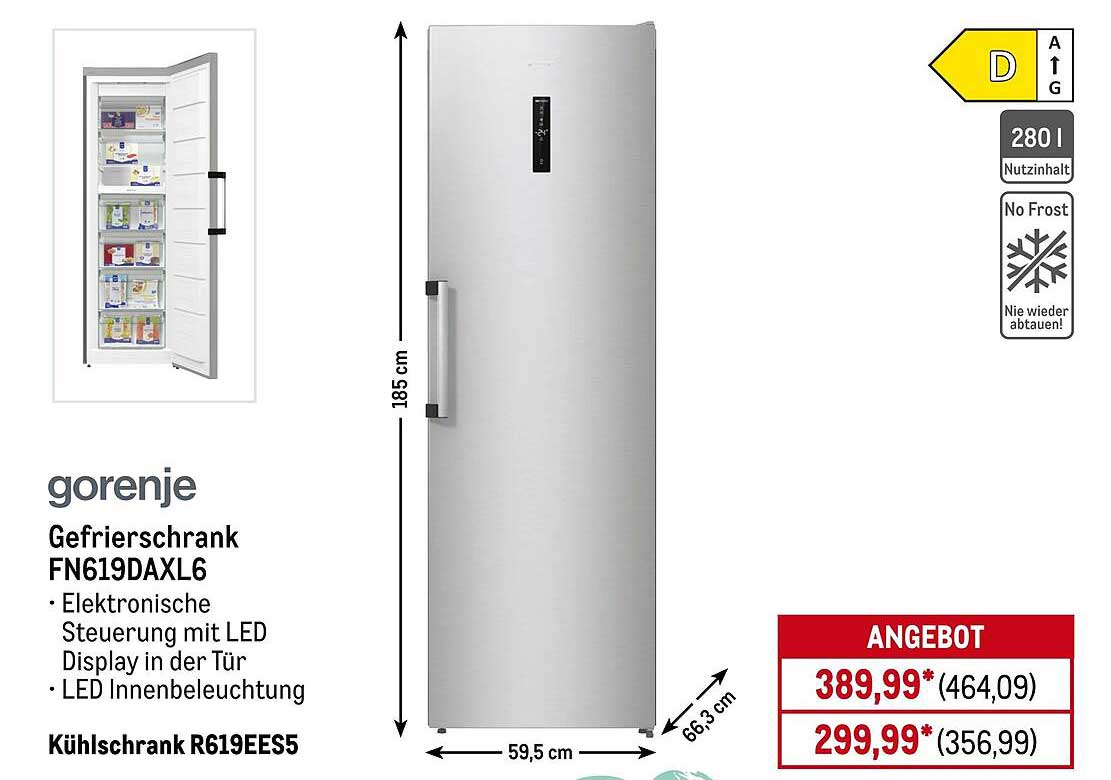 Gefrierschrank Gorenje FN619DAXL6