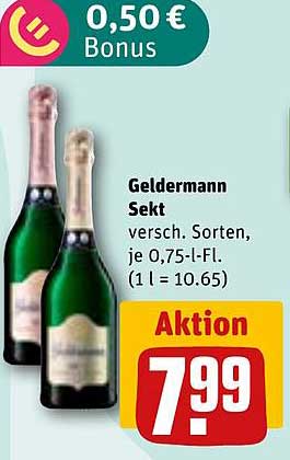 Geldermann Sekt, 0,75-l-Flasche - Aktion zum Sonderpreis!