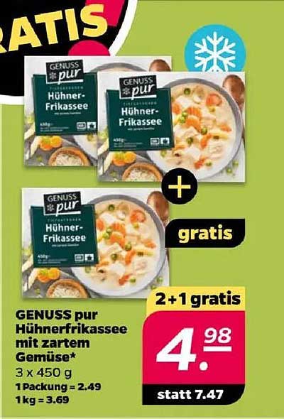 GENUSS pur Hühnertopf mit zartem Gemüse – 3 x 450 g