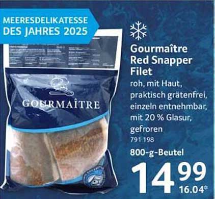 Gourmaître Red Snapper Filet – die Meeresdelikatesse des Jahres 2025