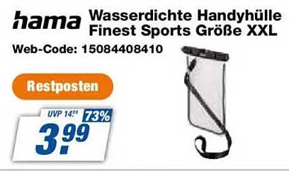 hama Wasserdichte Handyhülle Finest Sports Größe XXL