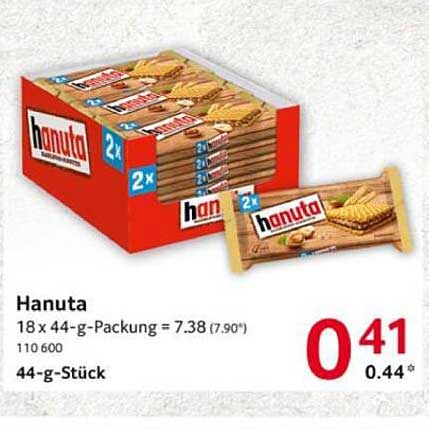 Hanuta 18 x 44-g-Packung zum Sonderpreis