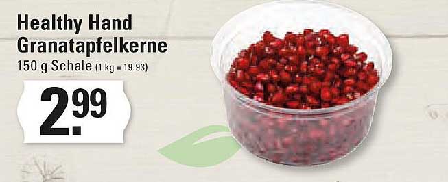 Healthy Hand Granatapfelkerne 150 g Schale