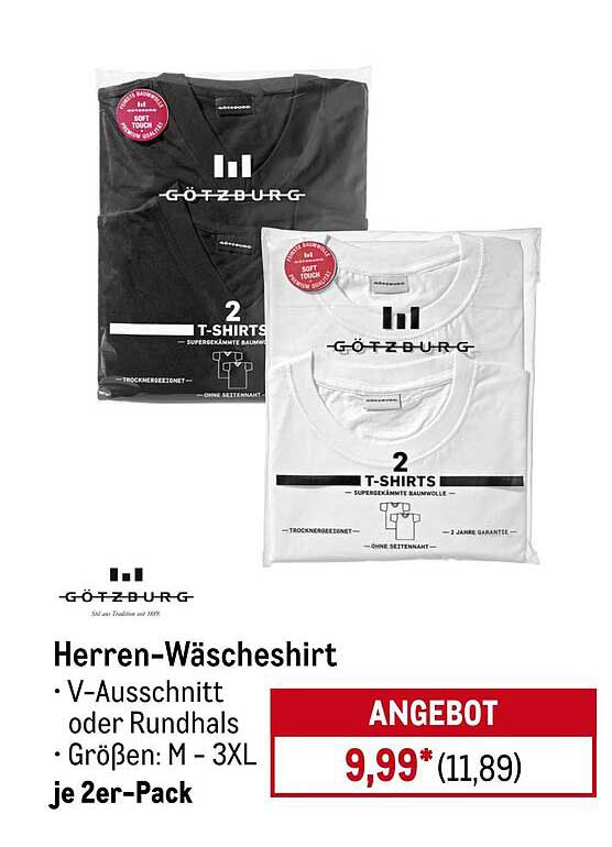 Herren-Wäscheshirt im praktischen Doppelpack