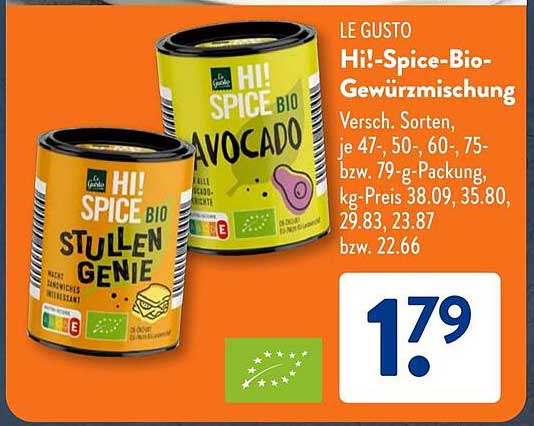 Hi! Spice-Bio-Gewürzmischung - Stullen Genie und Avocado