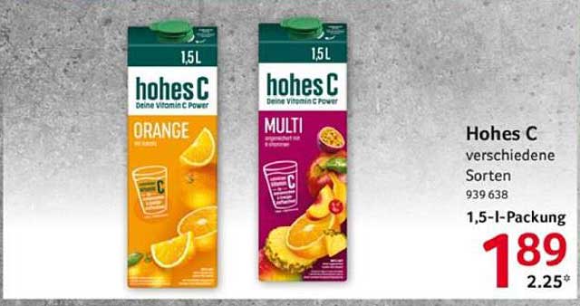 Hohes C verschiedene Sorten 1,5 l