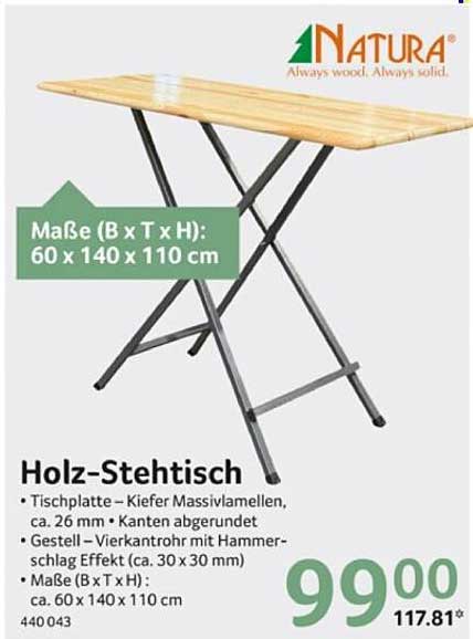 Holz-Stehtisch