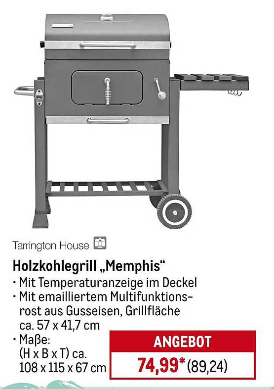 Holzkohlegrill „Memphis“