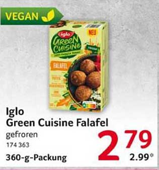 Iglo Green Cuisine Falafel gefroren 360-g-Packung