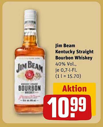 Jim Beam Kentucky Straight Bourbon Whiskey 0,7 l
