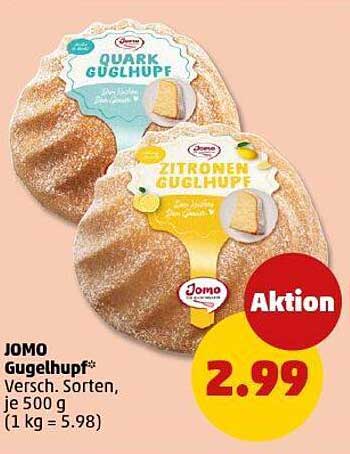 JOMO Gugelhupf - Quark und Zitronen, je 500 g