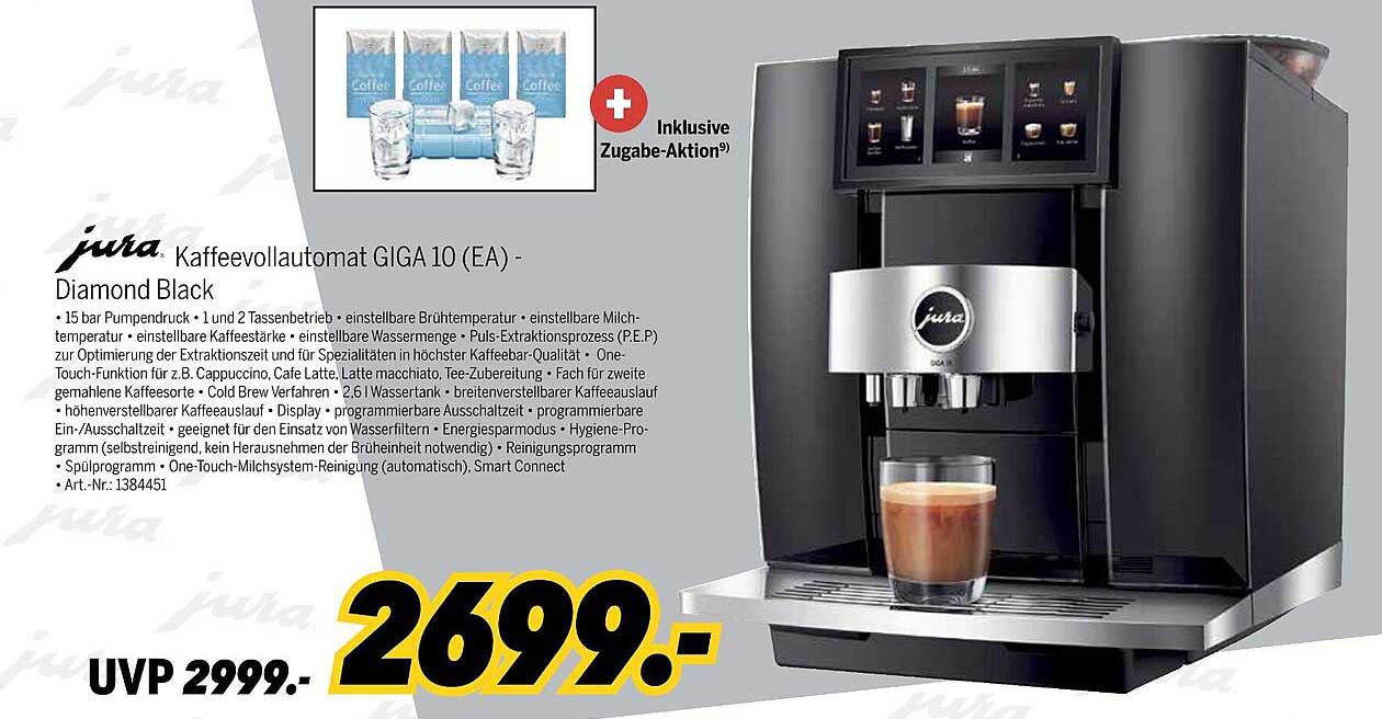 Jura Kaffeevollautomat GIGA 10 (EA) - Diamond Black