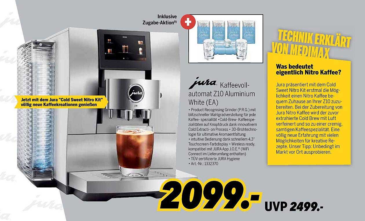 Jura Kaffeevollautomat Z10 Aluminium White (EA)