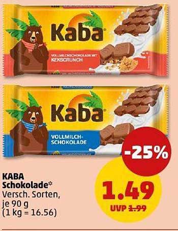 KABA Schokolade - Verschiedene Sorten 90 g