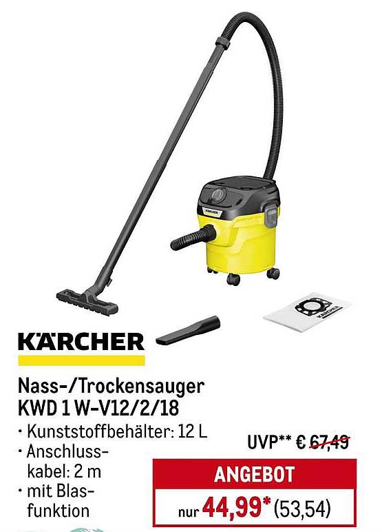 KÄRCHER Nass-/Trockensauger KWD 1 W-V12/2/18