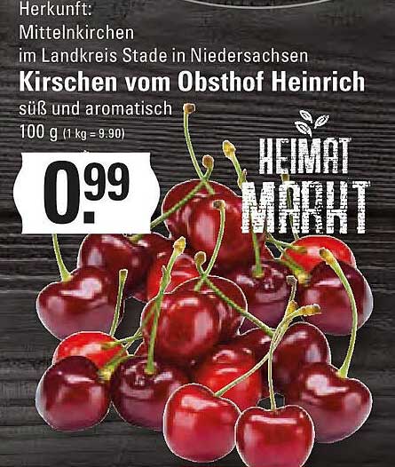 Kirschen vom Obsthof Heinrich - süß und aromatisch