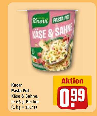 Knorr Pasta Pot Käse & Sahne