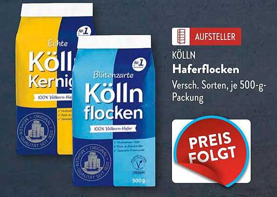 KÖLLN Haferflocken - Versch. Sorten, je 500-g-Packung