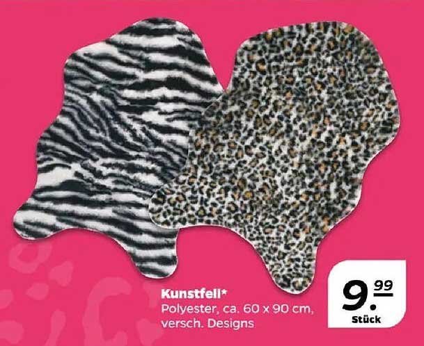 Kunstfell* - Polyesterspecial in verschiedenen Designs und Größen