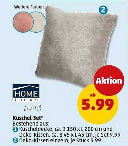 Kuschel-Set von HOME IDEAS – Komfort für dein Zuhause