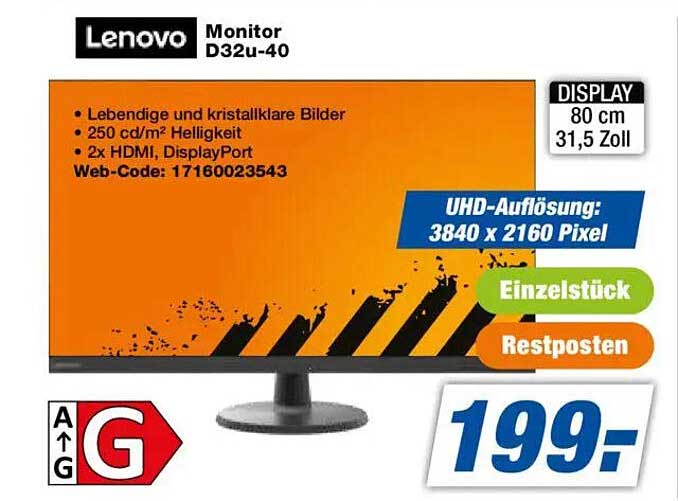 Lenovo Monitor D32u-40