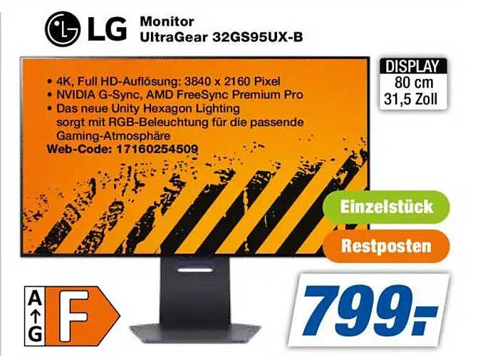LG Monitor UltraGear 32GS95UX-B