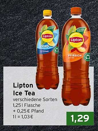 Lipton Ice Tea verschiedene Sorten, 1,25 l Flasche