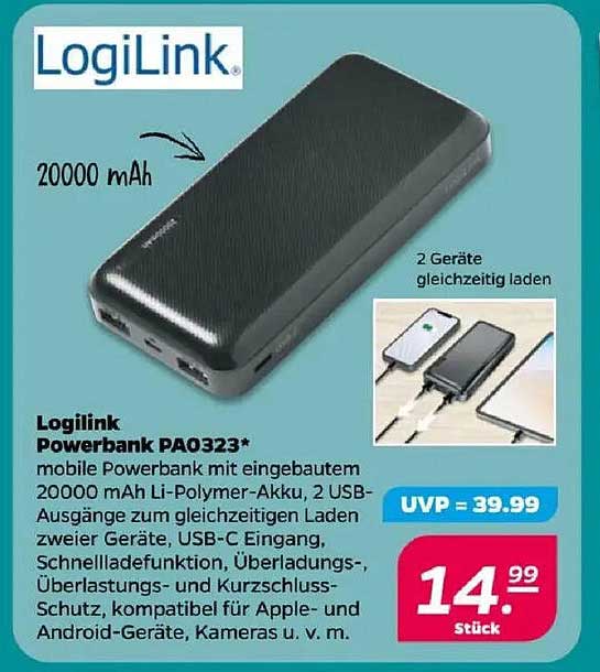 LogiLink Powerbank PA0323